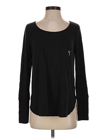 Pre-owned Lilly Pulitzer Luxletic Long Sleeve T-shirt In Black
