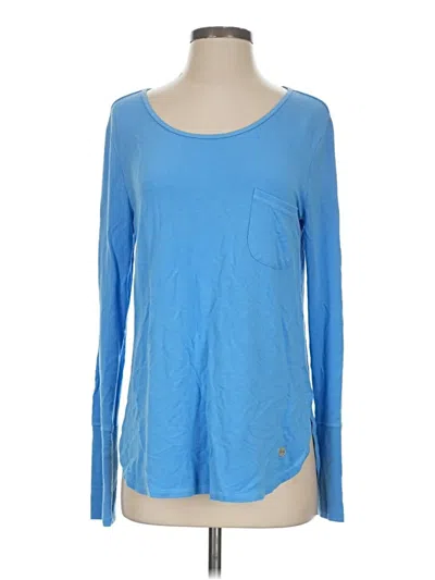 Pre-owned Lilly Pulitzer Luxletic Long Sleeve T-shirt In Blue