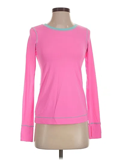 Pre-owned Lilly Pulitzer Luxletic Long Sleeve T-shirt In Pink