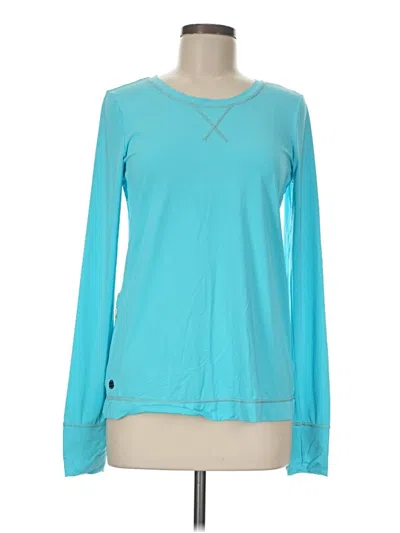 Pre-owned Lilly Pulitzer Luxletic Long Sleeve T-shirt In Teal