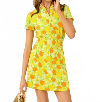 Lilly Pulitzer Luxletic Love Active Dress In Island Palm Zesty In Yellow