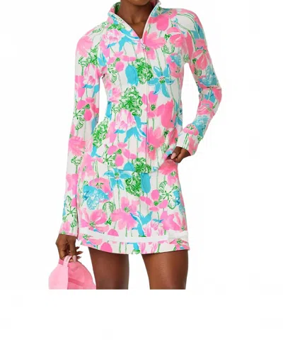 Lilly Pulitzer Luxletic Marilla High Rise Skort In Resort White Viney Liney In Multi