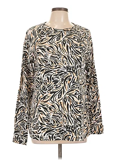 Pre-owned Lilly Pulitzer Luxletic Pullover Sweater In Gold