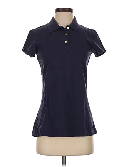 Pre-owned Lilly Pulitzer Luxletic Short Sleeve Polo Shirt In Blue
