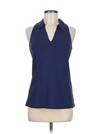 Pre-owned Lilly Pulitzer Luxletic Sleeveless Blouse In Blue