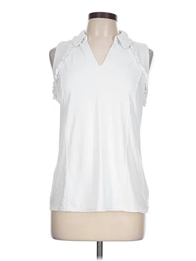Pre-owned Lilly Pulitzer Luxletic Sleeveless Blouse In White