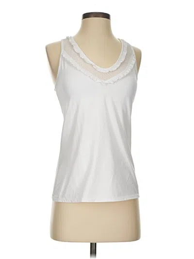 Pre-owned Lilly Pulitzer Luxletic Sleeveless T-shirt In White