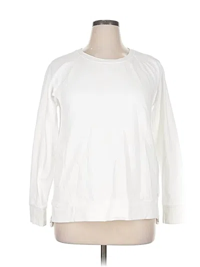 Pre-owned Lilly Pulitzer Luxletic Sweatshirt In White
