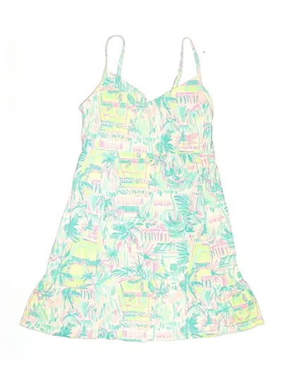 Pre-owned Lilly Pulitzer Luxletic Swimsuit Top Green Swimwear