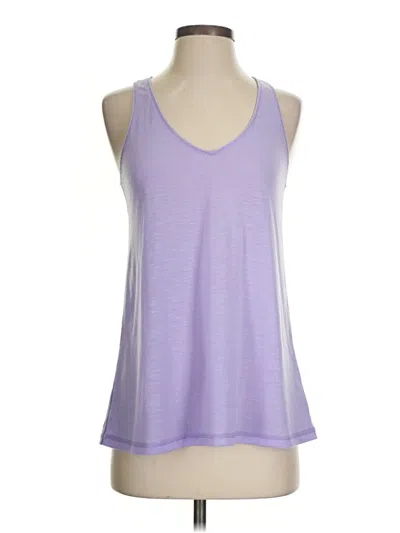 Pre-owned Lilly Pulitzer Luxletic Tank Top Purple Halter Neckline Tops
