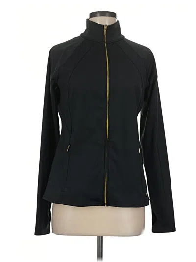 Pre-owned Lilly Pulitzer Luxletic Track Jacket In Black