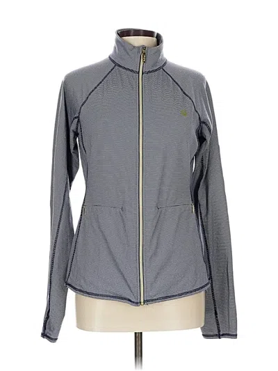 Pre-owned Lilly Pulitzer Luxletic Track Jacket In Gray