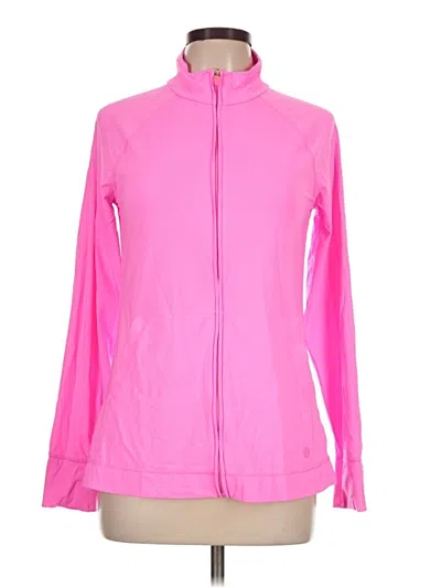 Pre-owned Lilly Pulitzer Luxletic Track Jacket In Pink