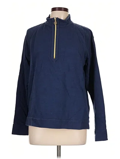 Pre-owned Lilly Pulitzer Luxletic Turtleneck Sweater In Blue