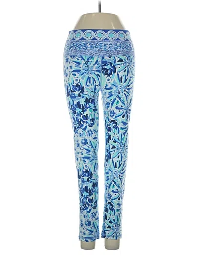 Pre-owned Lilly Pulitzer Luxletic Yoga Pants In Blue