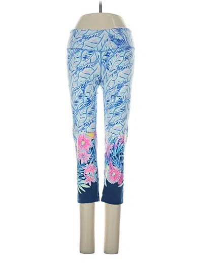 Pre-owned Lilly Pulitzer Luxletic Yoga Pants In Blue