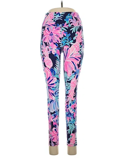 Pre-owned Lilly Pulitzer Luxletic Yoga Pants In Pink