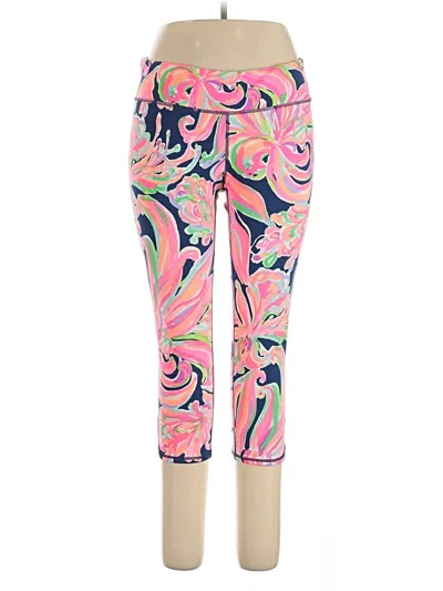 Pre-owned Lilly Pulitzer Luxletic Yoga Pants In Pink