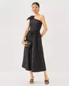 Lilly Pulitzer Lynsi One-shoulder Midi Dress In Black
