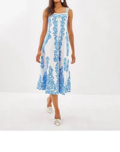 Lilly Pulitzer Maella Midi Dress In Resort White Sunny Side Up
