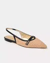 Lilly Pulitzer Malia Raffia Slingback Shoe In Neutral