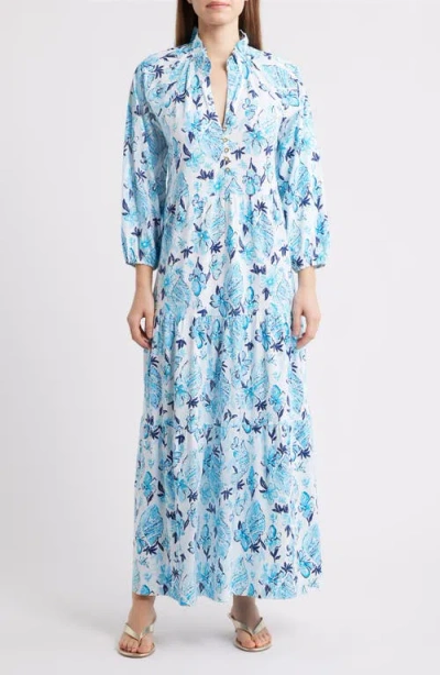 Lilly Pulitzer ® Malone Seagull Print Tiered Maxi Dress In Blue