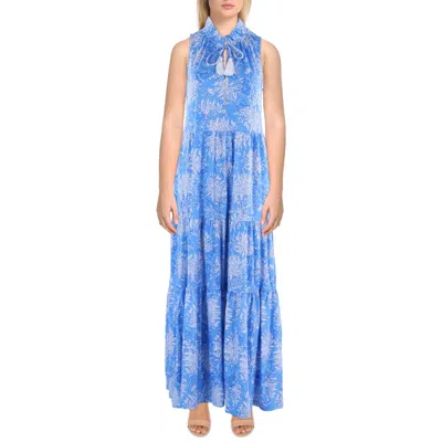 Lilly Pulitzer Malone Womens Printed Cotton Maxi Dress