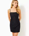Lilly Pulitzer Maret Lace Dress In Noir Flora Corded Lace