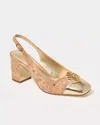 Lilly Pulitzer Mari Cork Slingback Pumps In Brown