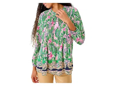 Lilly Pulitzer Kids' Marilina Long Sleeve Tuni In Green