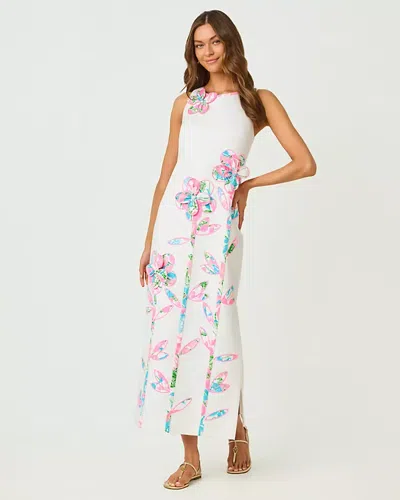 Lilly Pulitzer Marleigh Stretch Maxi Shift Dress In White
