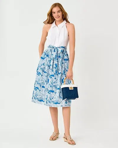 Lilly Pulitzer Mauritzia Halter Midi Shirtdress In Multi
