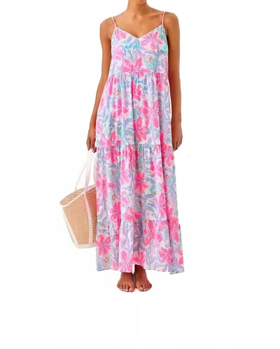 Lilly Pulitzer Mazarine Maxi Coverup In Beachside Haven In Multi