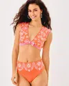 Lilly Pulitzer Meechi Cap Sleeve Swim Top