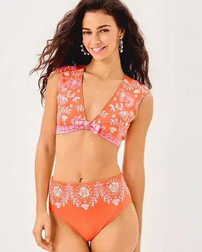 Lilly Pulitzer Meechi Cap Sleeve Swim Top