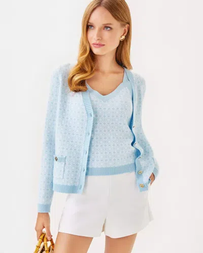 Lilly Pulitzer Meilani Sweater Set In Bluette Brandmark Jacquard