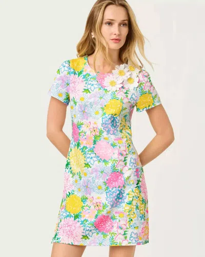 Lilly Pulitzer Melodie Skirted Romper In Multi Lilly Garden