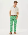 Lilly Pulitzer Men's Stuff 34" Mizner Stretch Pant In Green
