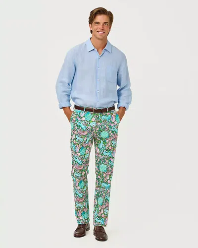 Lilly Pulitzer Men's Stuff 34" Mizner Stretch Pant In Blue
