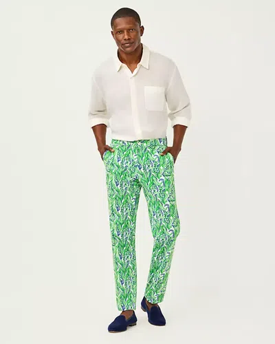 Lilly Pulitzer Men's Stuff 34" Mizner Stretch Pant In Green