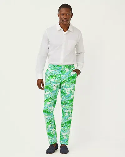 Lilly Pulitzer Men's Stuff 34" Mizner Stretch Pant In Green