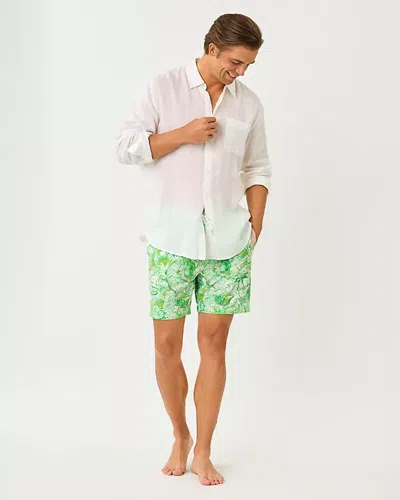 Lilly Pulitzer Men's Stuff 6" Del Lago Swim Trunk In Green