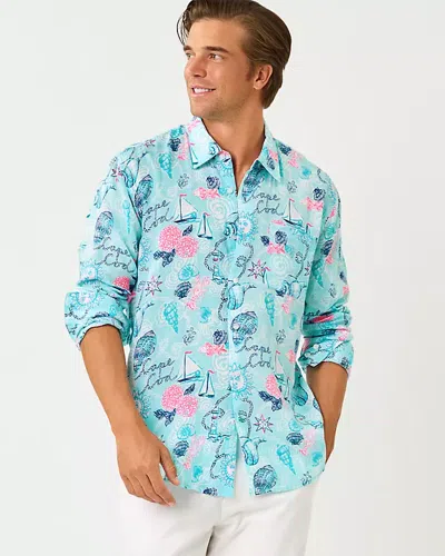 Lilly Pulitzer Men's Stuff Addison Button Down Linen Shirt In Multi