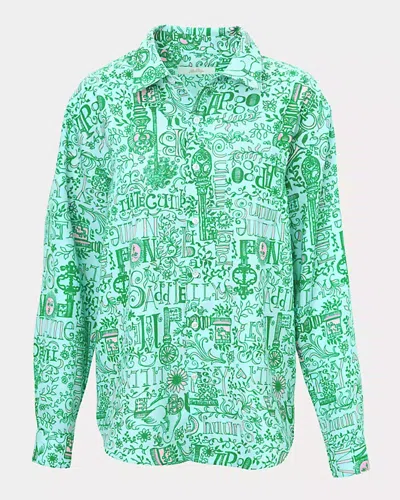 Lilly Pulitzer Men's Stuff Addison Button Down Shirt In Green