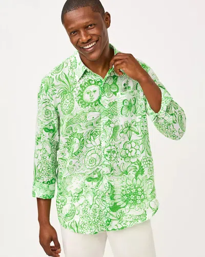 Lilly Pulitzer Men's Stuff Addison Button Down Shirt In Green
