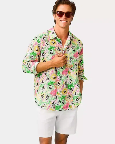 Lilly Pulitzer Men's Stuff Addison Linen Button Down Shirt In Green