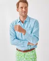Lilly Pulitzer Men's Stuff Addison Shirt In Blue Peri X Resort White