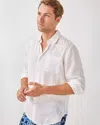 Lilly Pulitzer Men's Stuff Addison Shirt In Resort White