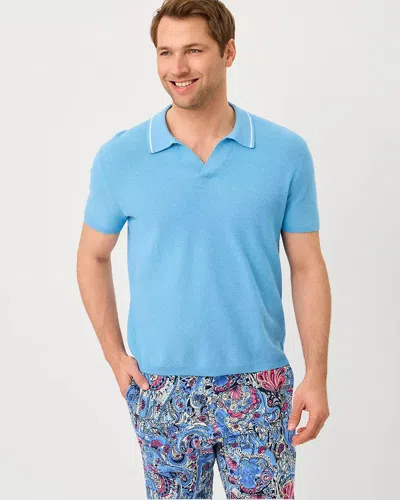 Lilly Pulitzer Men's Stuff Devonn Polo Sweater In Blue