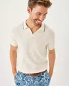 Lilly Pulitzer Men's Stuff Devonn Polo Sweater In Neutral